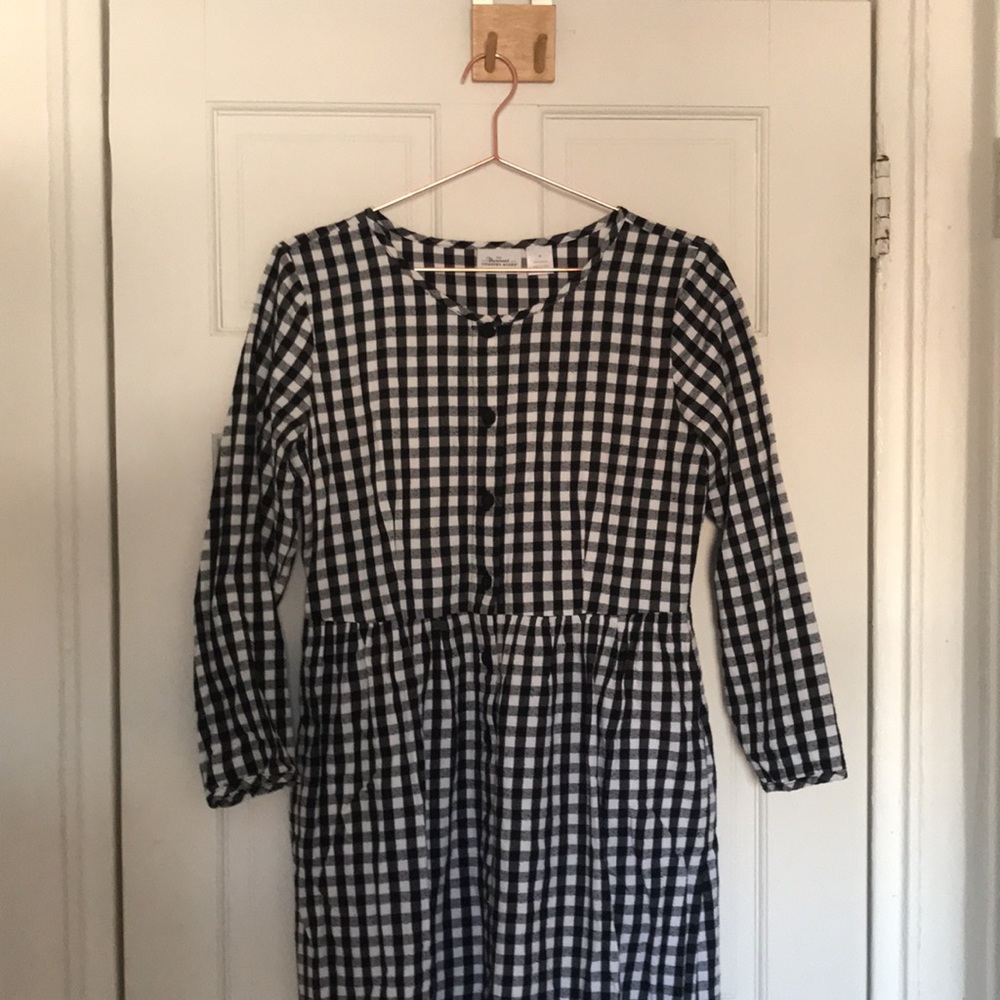 Vermont Store button-up flannel midi dress